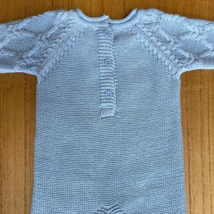 Macacão trico Azul bebe