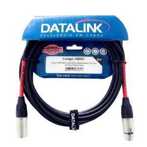 Cabo de Microfone Datalink GB003 0.30mm 5 Metros - XLR / XLR