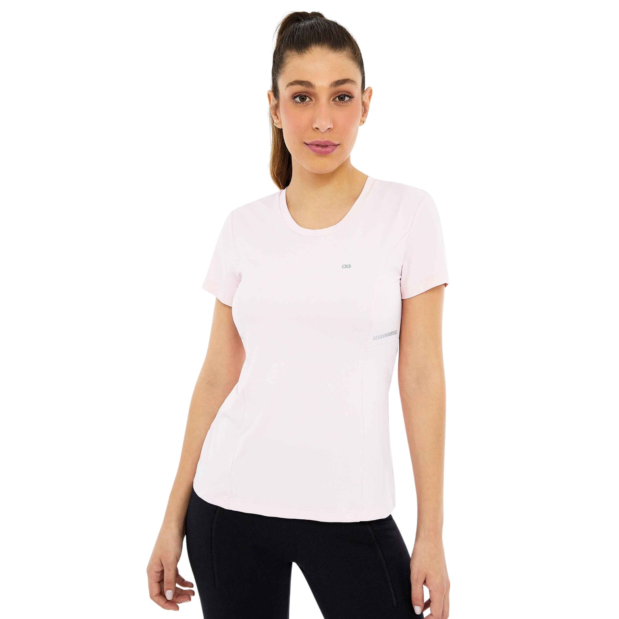 T-Shirt Skin Fit Recortes Com Refletivos Alto Giro