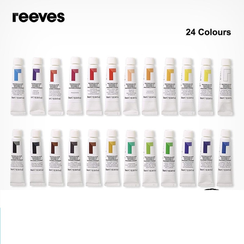 Repeneiras originais pintura aquarela 24 cores tubo água única colorida 10ml pigmento acuarelas cor do tubo