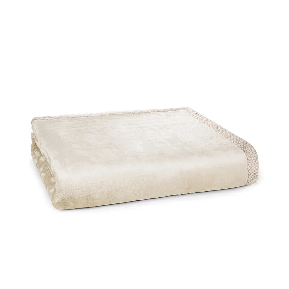 Cobertor King Trussardi 100% Microfibra Aveludado Piemontesi Moonbean