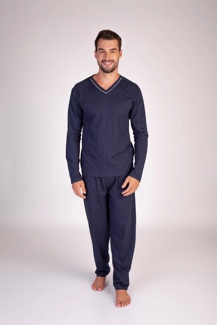 Pijama Masculino Longo Malha Basic Navy - Podiun