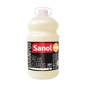 Shampoo Pelos Claros Sanol Dog - 5L