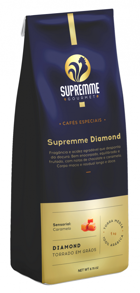 Café Supremme Diamond 100% Arábica em Grãos 500gr