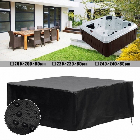 Universal Hot Tub Dust Cover Cap Impermeável Jacuzzi UV Proof All-Weather Spa Protector Hotspring Neve Chuva