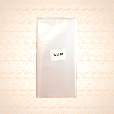 Saco Plástico Transparente PEBD 10cm x 20cm - Pacote com 1Kg