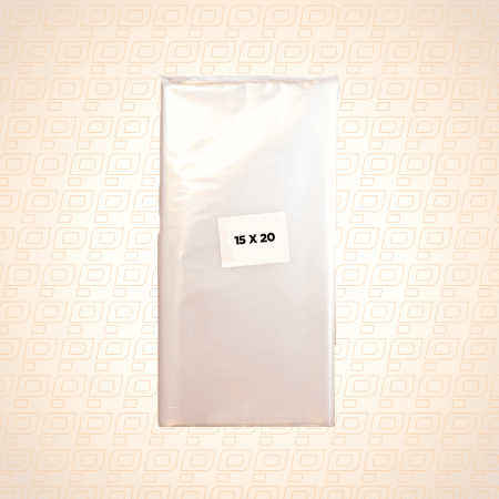 Saco Plástico Transparente PEBD 15cm x 20cm - Pacote com 1Kg