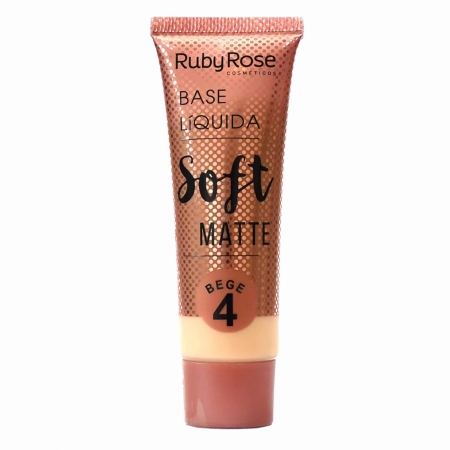 Ruby Rose Base Líquida Soft Matte - Bege 4