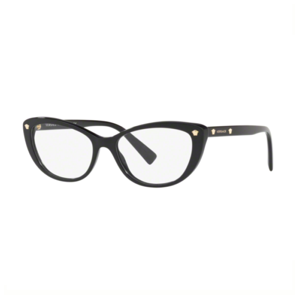 Óculos de Grau Versace AR 0VE3258 GB1 53 Feminino, Unisex Gatinho
