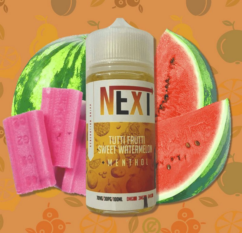 E-Liquido Tutti Frutti Sweet Watermelon Menthol (Freebase) 100ml - NEXT