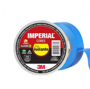 Fita Isolante Imperial Azul 18mmx10m - 3M (HB004297980)