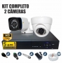 Kit CFTV Completo 2 Câmeras AHD 720p DVR 4 Canais