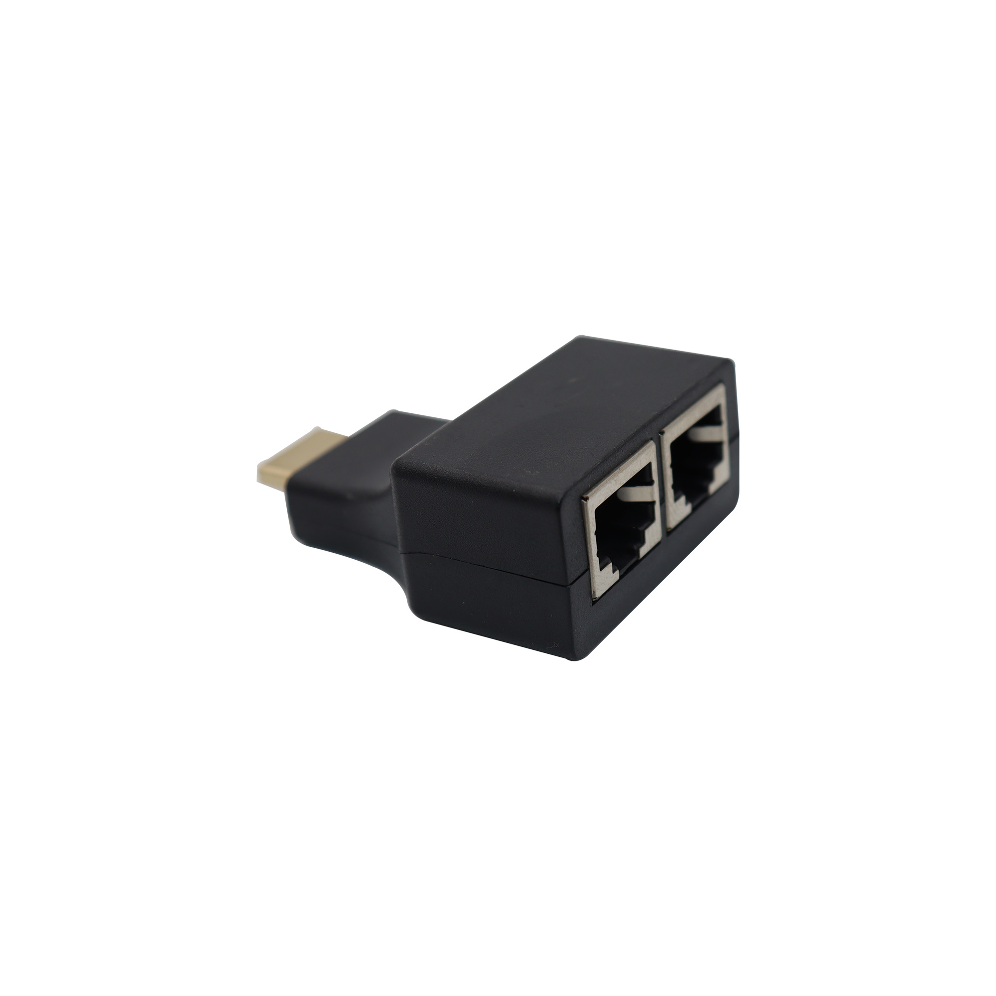 Adaptador HDMI 3D Cabo De Rede Utp Rj45 Cat5/6 Lan Ate 30m C/ 2 Unidades