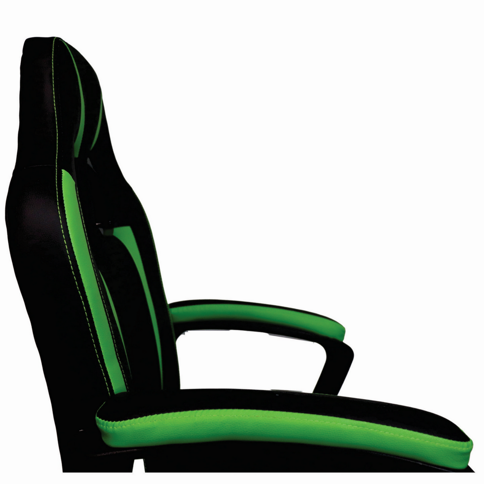 Cadeira Gamer Escritório Preta Verde Giratória Ajustável