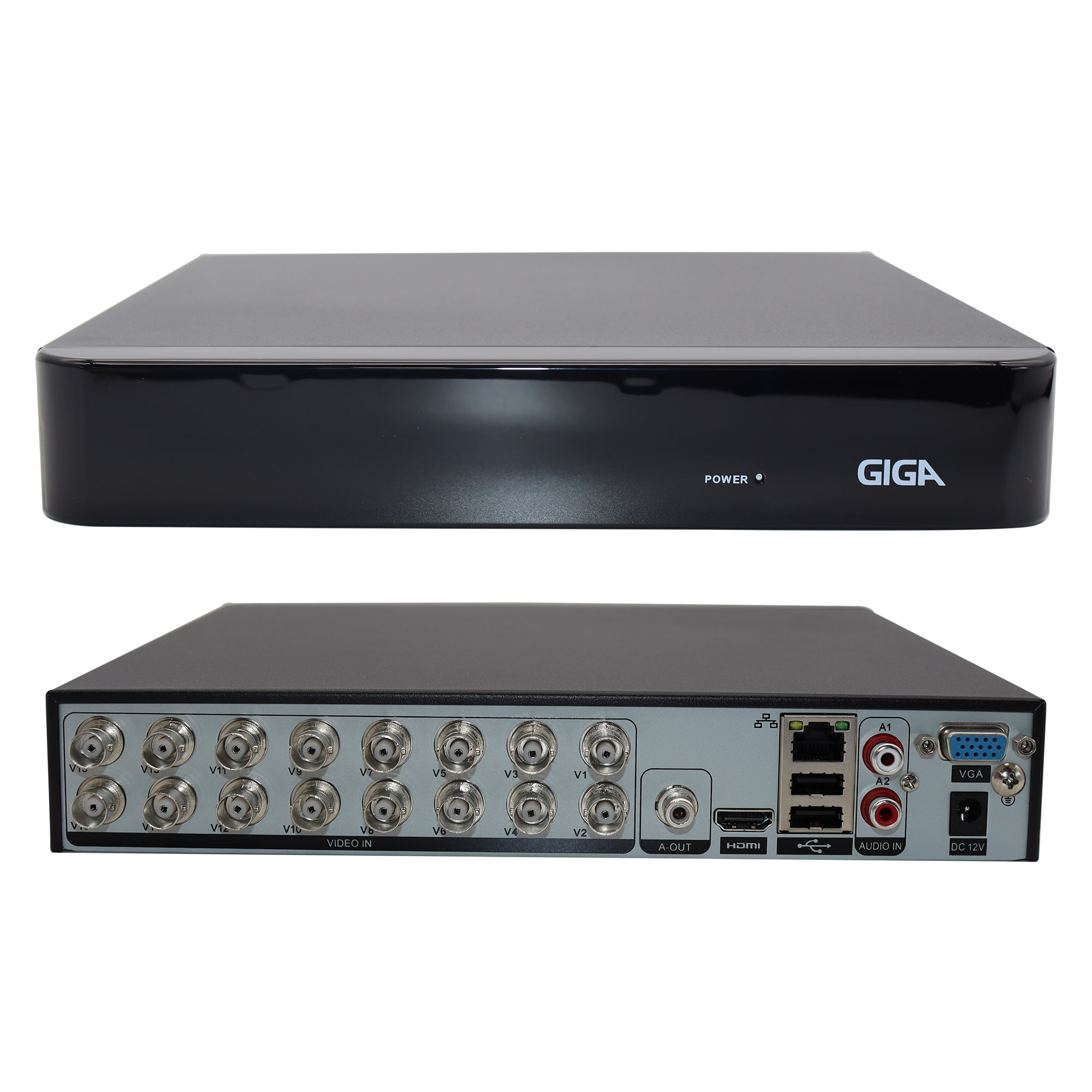 DVR 16 Canais 1080N Lite GS0086 Giga Security