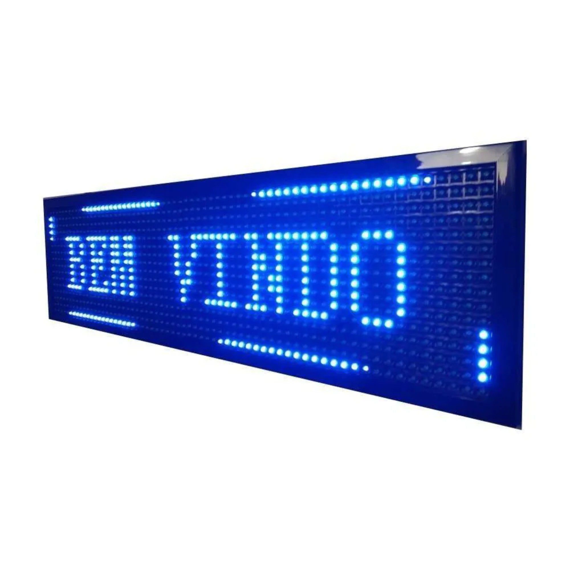 Letreiro Painel LED C/ Wifi 20cm x 1m Azul