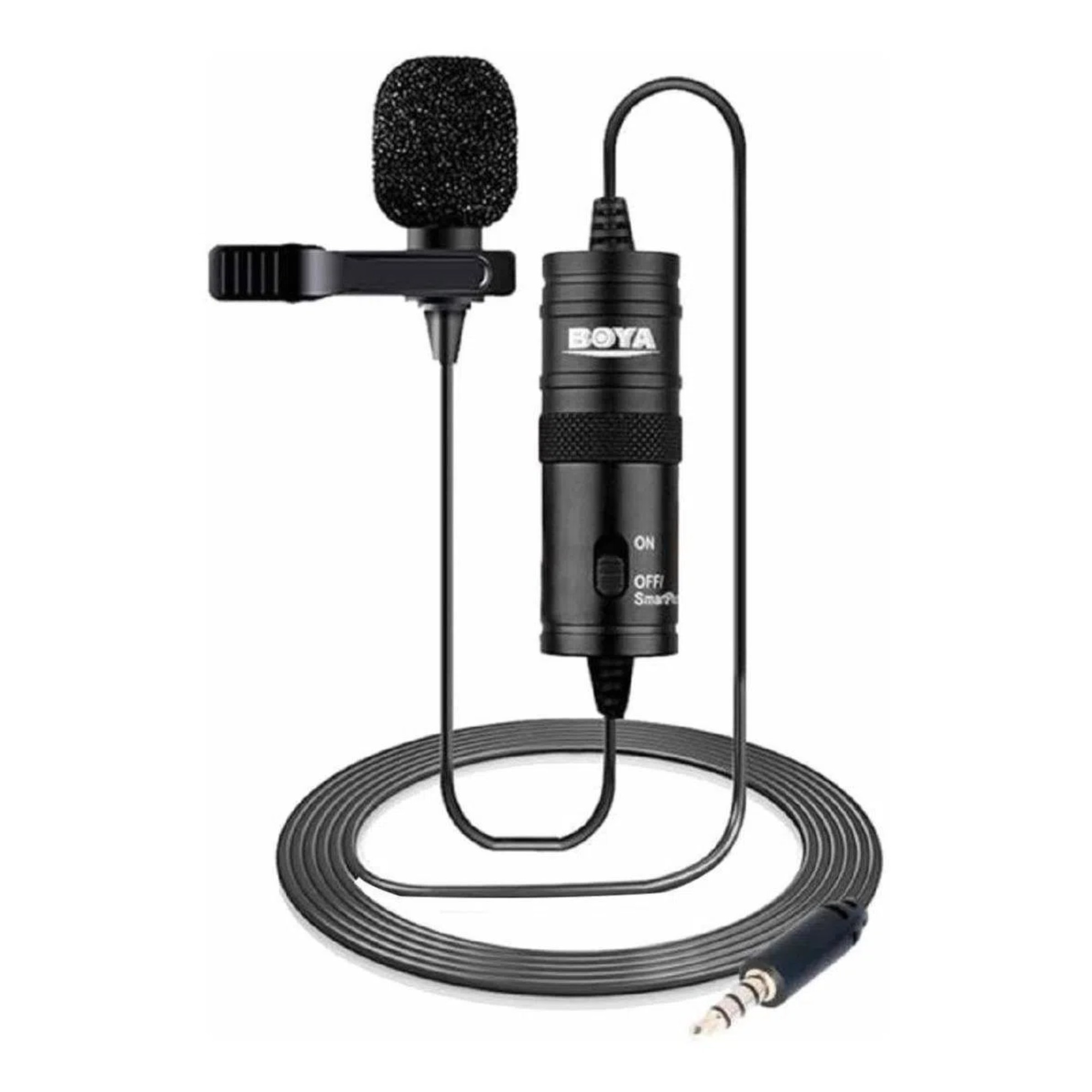 Microfone de Lapela P/ Smartphone e Câmeras Cabo 6m