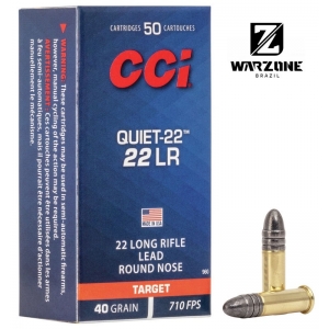 Munição CCI .22 LR Quiet 40GR - CX 50un