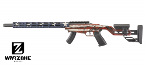 Rifle Ruger Precision Cal 22LR Oxidado Polímero Bandeira USA