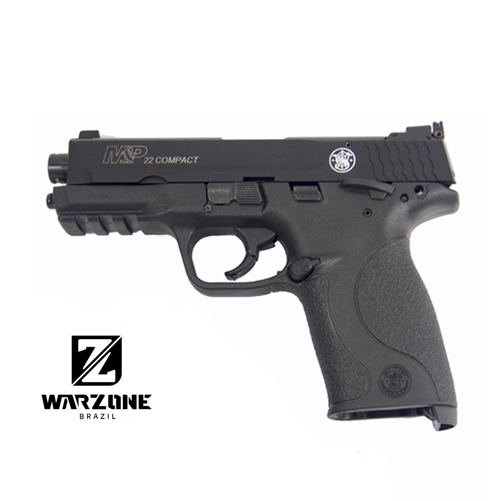 Pistola Smith&Wesson M&P 22 Compact Cal .22LR Polímero Aço Preta