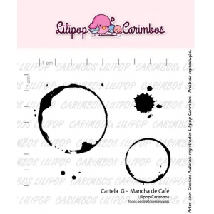 Cartela de Carimbos G - Mancha de Café - Lilipop Carimbos
