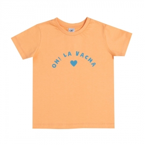 T-shirt orange Oh!La Vacha