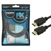 Cabo HDMI Gold 2.1 - 8K HDR 19P 1.5M PIX (018-1015) BAG