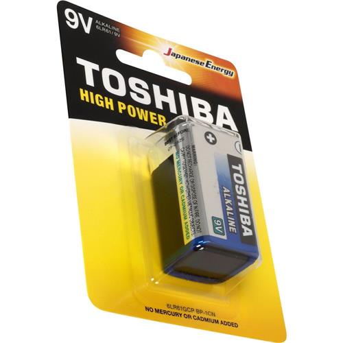 Bateria 9v Alcalina 6LR61GCP Toshiba (Blister C/1)