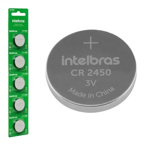 Bateria Lithium 3v Cr2450 IntelBras (Blister C/5)