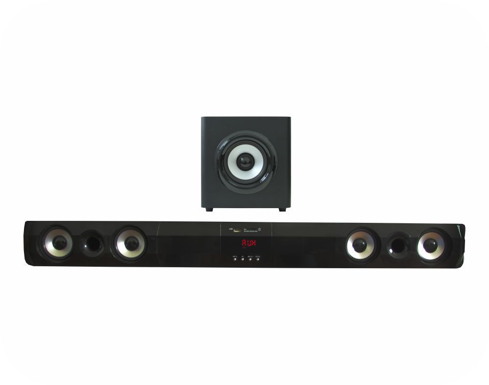 Soundbar K-Mex SR-M1G3 - Subwoofer, 2 canais Stereo, Bi-volt, 75 RMS (Preto)