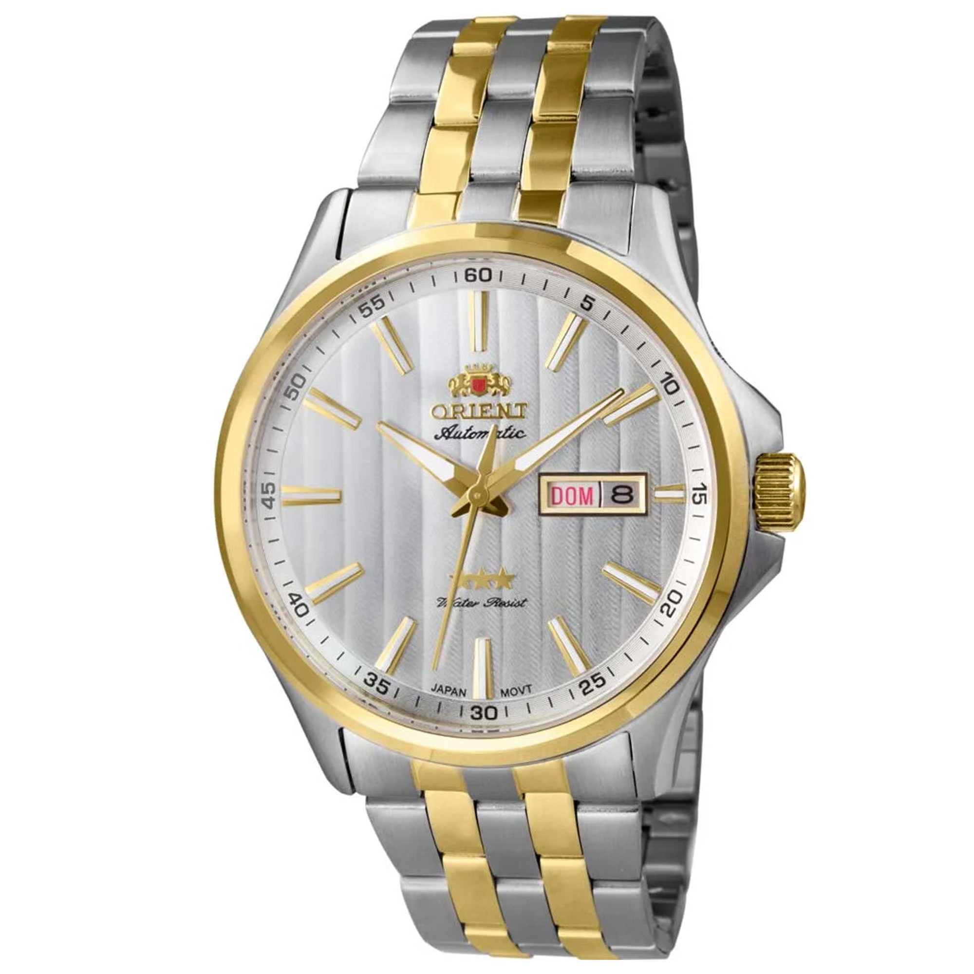 Relógio Automático Orient Masculino Analógico Misto Mostrador Branco - 469TT043F S1SX