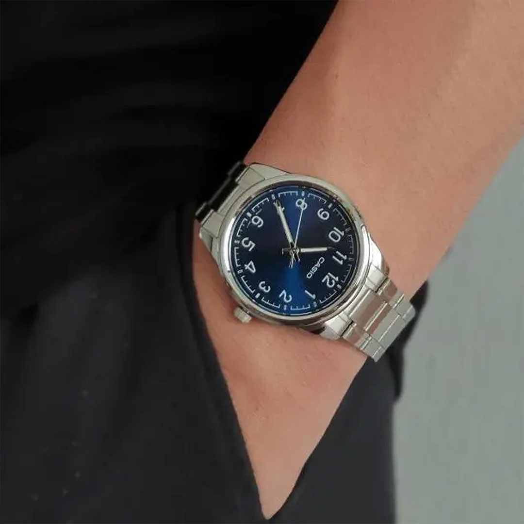 Relógio Casio Collection Masculino Azul Mtp-v005d-2b4udf