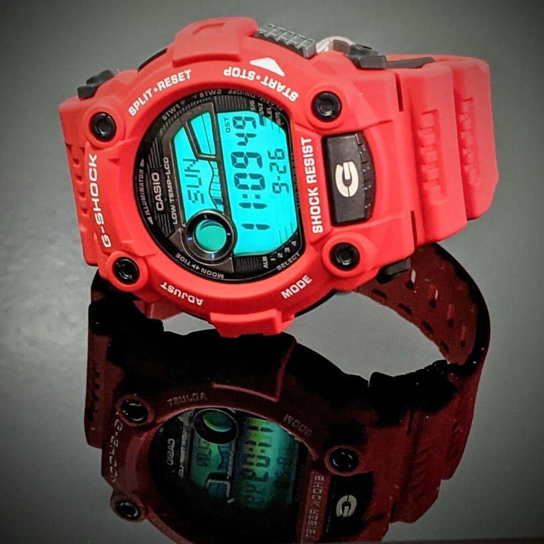 Relógio Casio G-Shock Digital Vermelho Tábua de Maré G-7900A-4DR