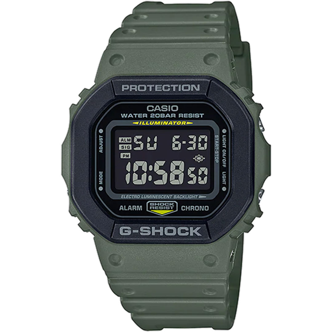 Relógio Casio G-shock Dw-5610su-3dr Digital Masculino Verde