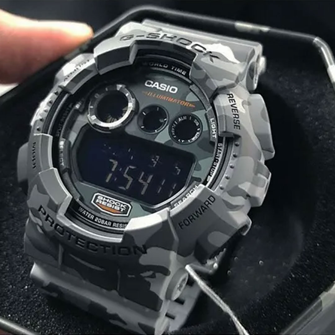 Relógio Casio G-shock Gd-120cm-8dr Digital Camuflado Cinza