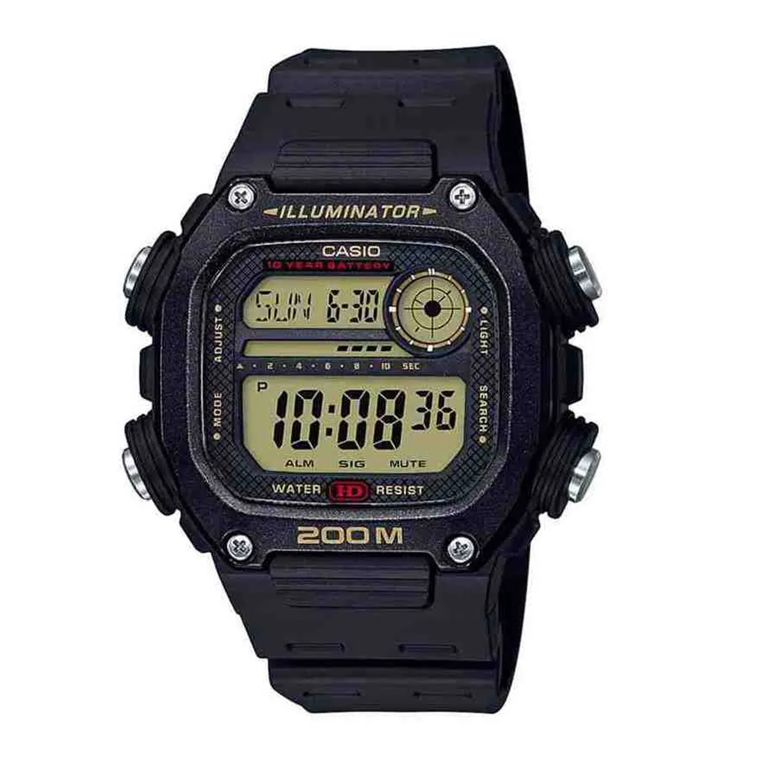 Relógio Casio Masculino Standard Digital Preto DW-291H-9AVDF