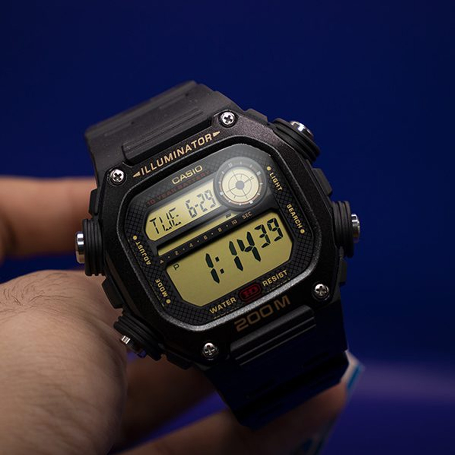Relógio Casio Masculino Standard Digital Preto DW-291H-9AVDF