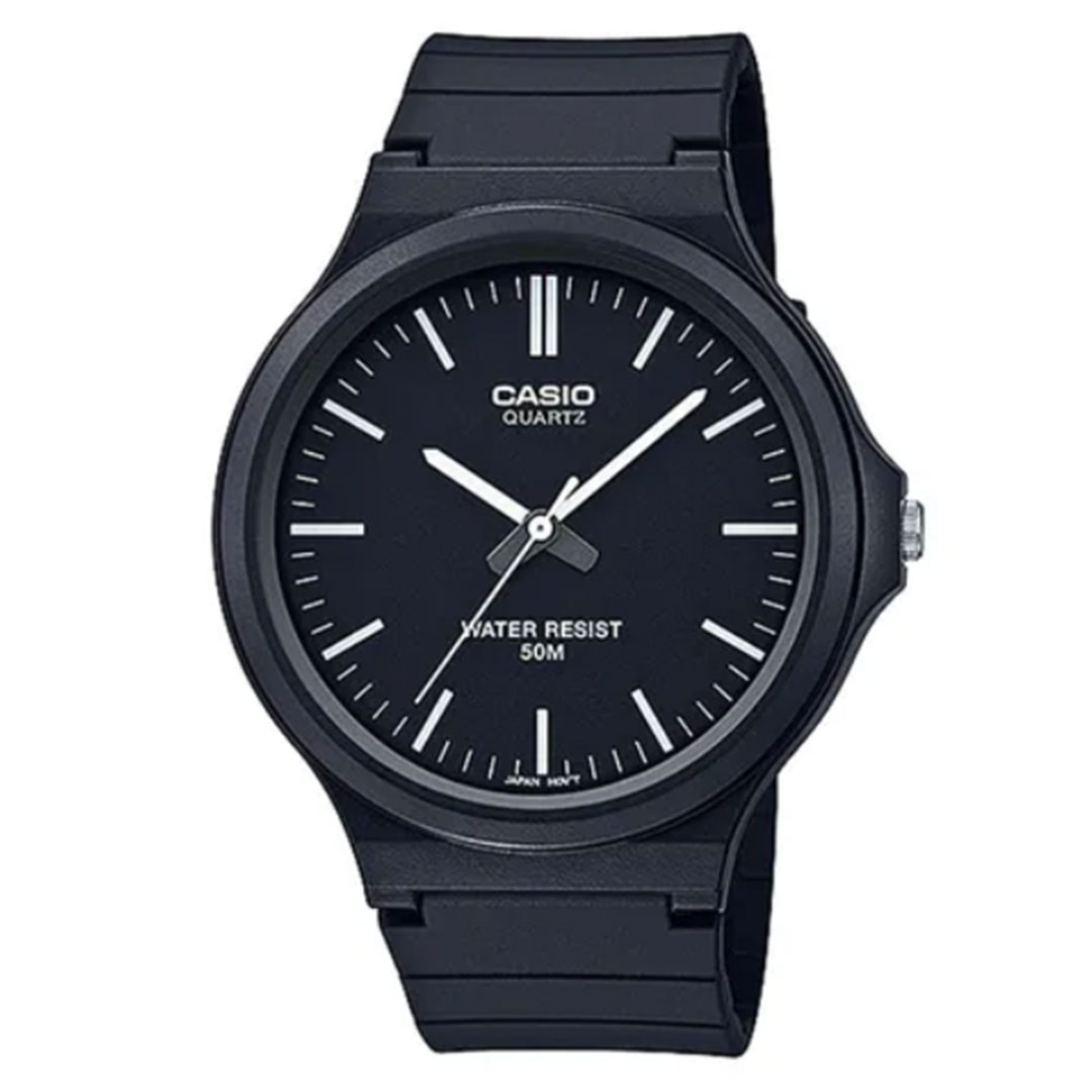 Relógio Casio Mw-240-1bvdf-sc Unissex Analógico Preto