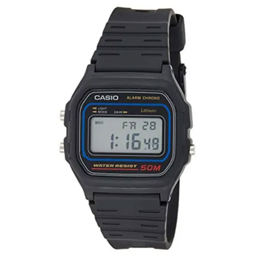 Relógio Casio Unissex Standard  Digital W-59-1vq - Preto