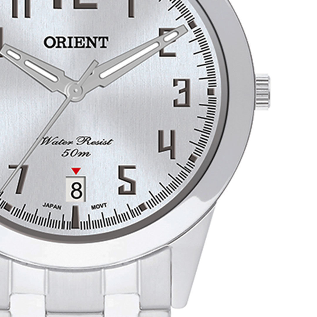 Relógio Orient Masculino Analógico Mbss1132a S2sx Prata com Calendário