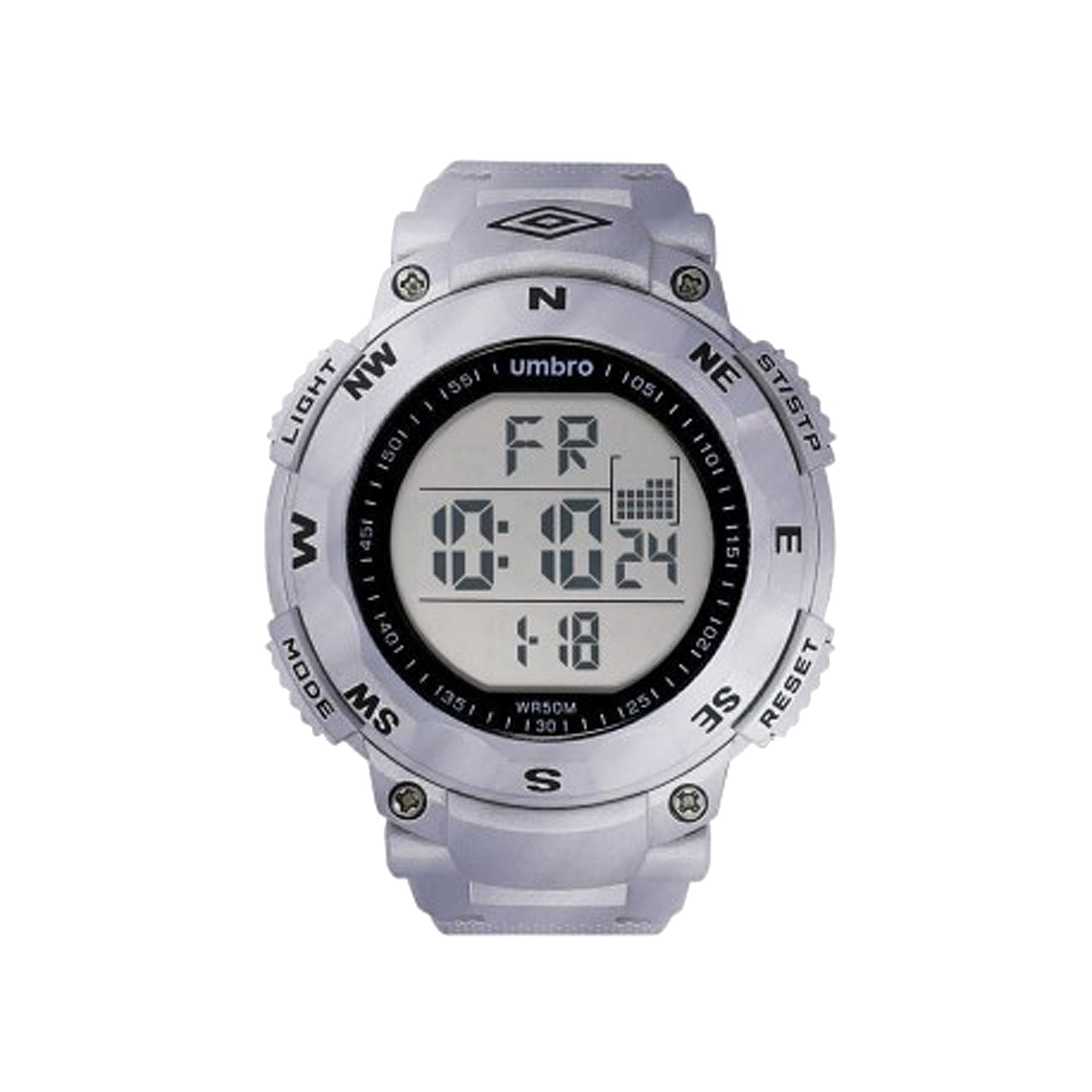 Relógio Unissex Digital Esportivo Umbro UMB-01S-4 Prata