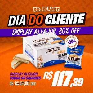 DIA DO CLIENTE - Display Alfajor Chocolate Branco (12 un)