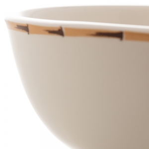 Bowl de Porcelana Bambu Branco 12cm 18430 - Lyor