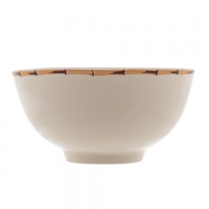 Bowl de Porcelana Bambu Branco 16cm 18431 - Lyor