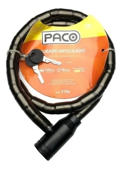 Cadeado 18x1000mm S/sup Fume Paco