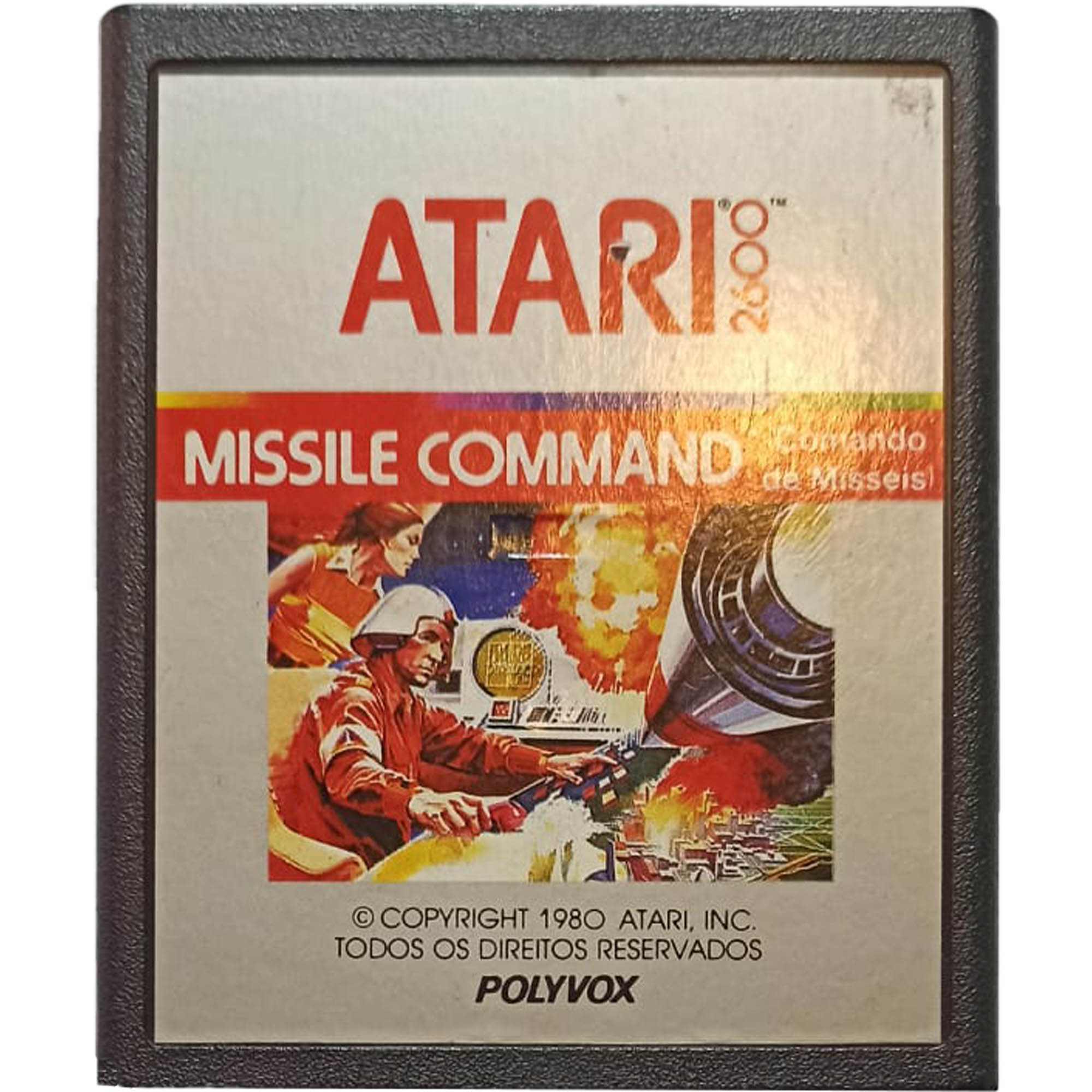 Fita Cartucho Missile Command Atari Polyvox Usado