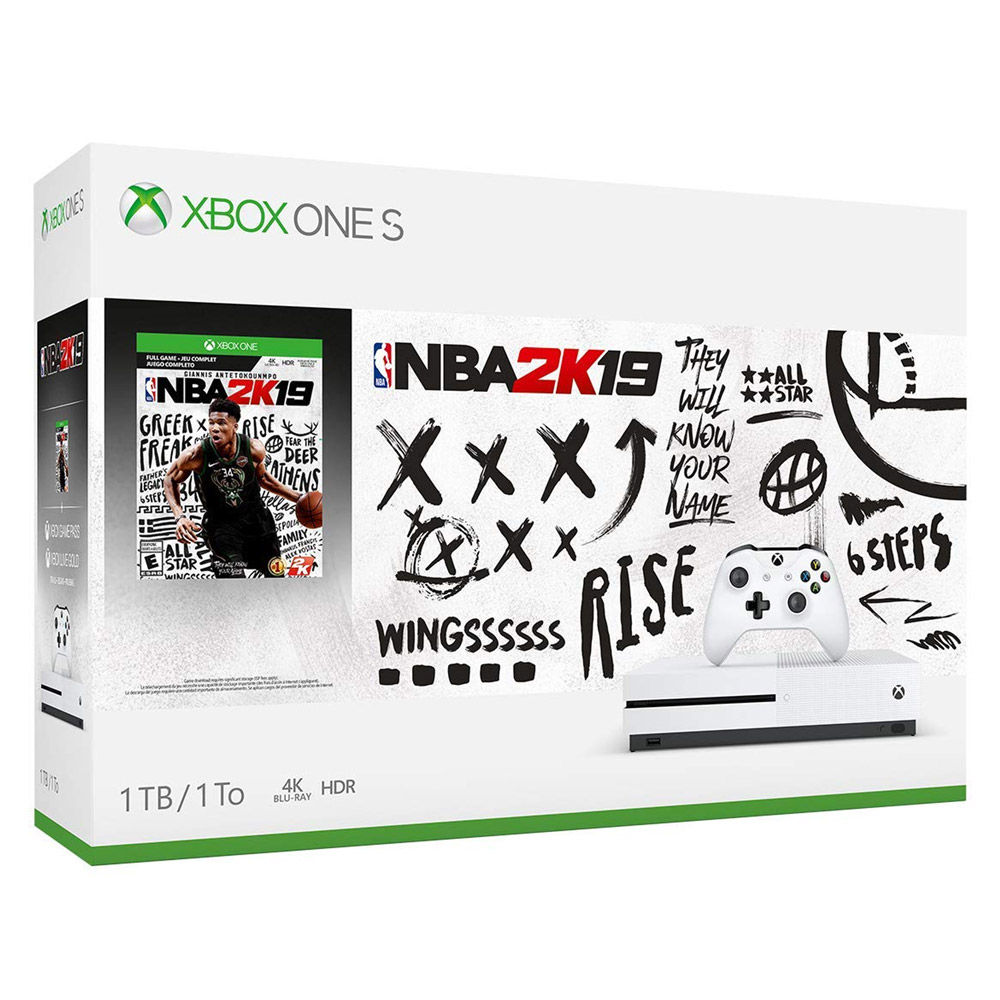 Microsoft Xbox One S 1TB Standard Branco Bundle NBA 2K19