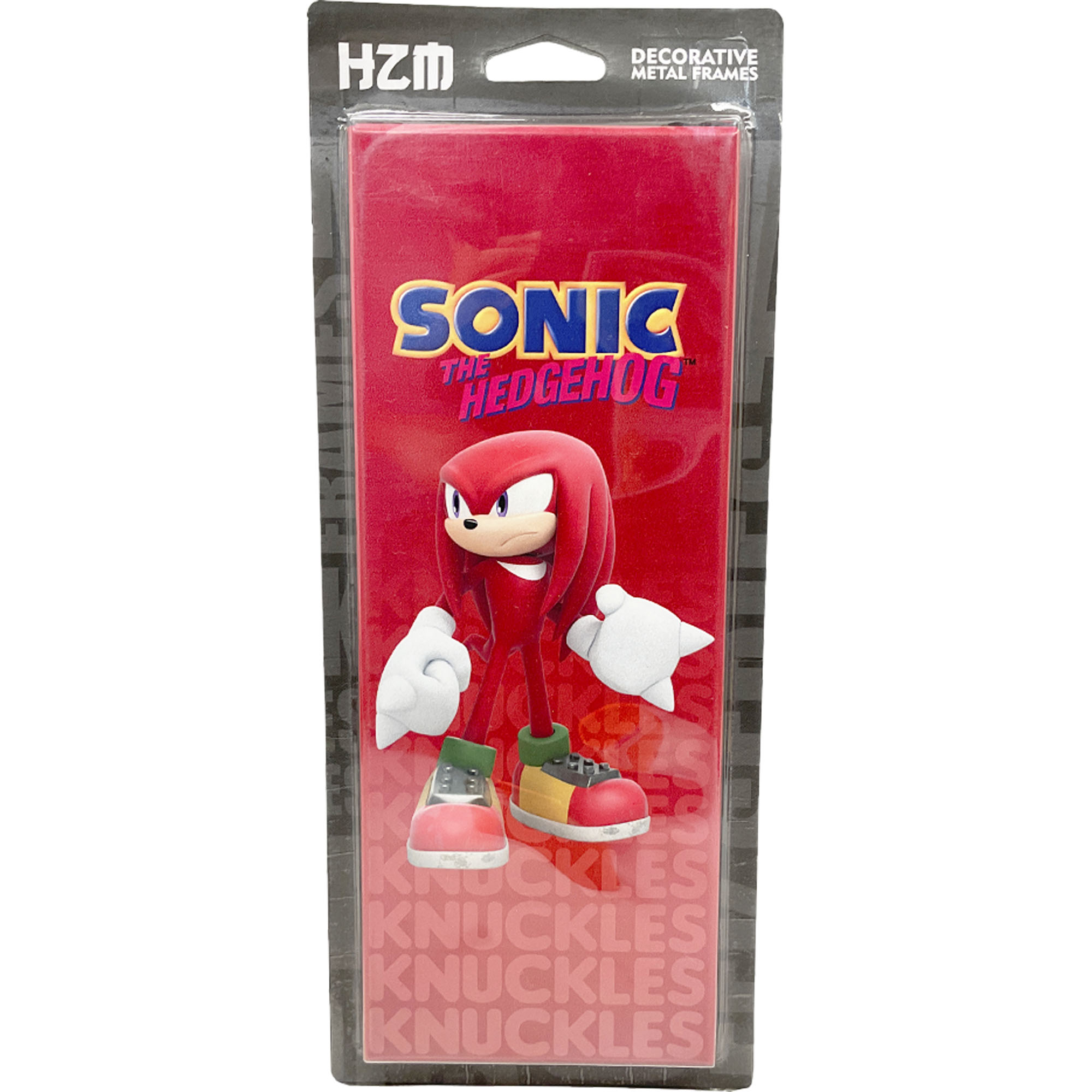 Quadro de Metal Decorativo 26x10 - Sonic Headgehog KNUCKLES