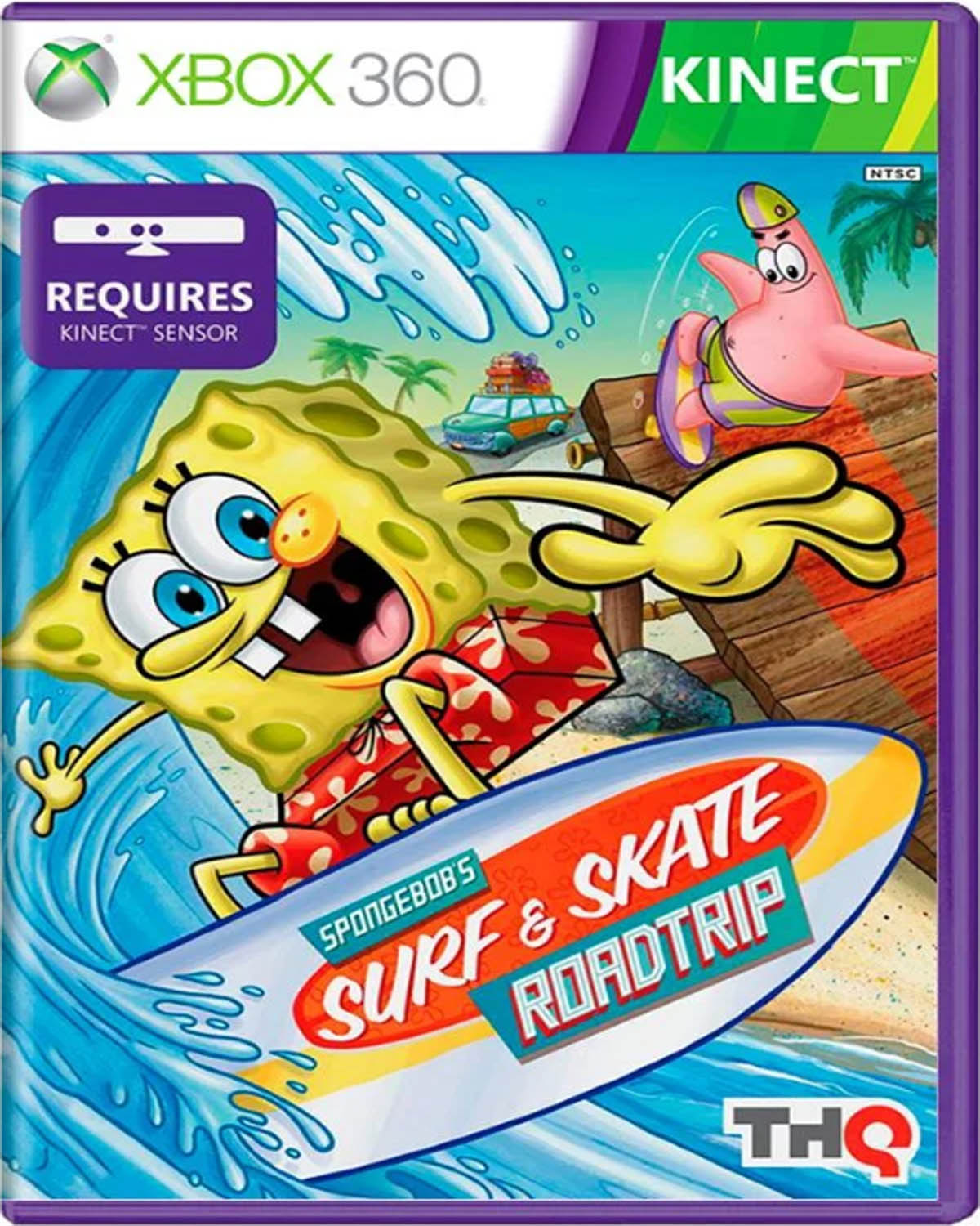 Spongebobs Surf  & Skate Roadtrip - Xbox 360 Mídia Física Usado