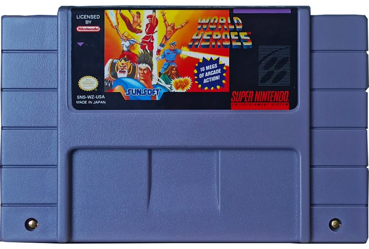 World Heroes - Super Nintendo Original Usado